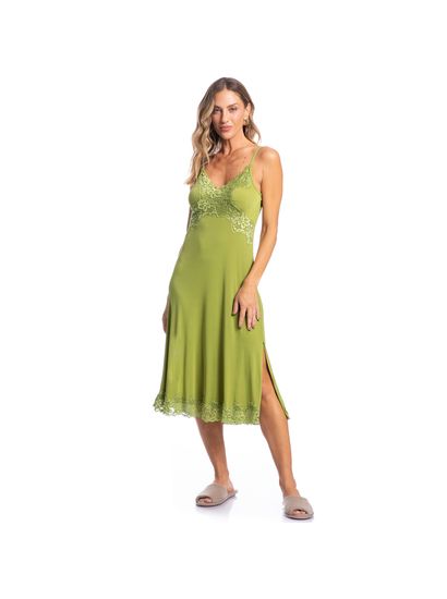 Camisola Midi Com Renda Cris Karina - Imagem 3 - Desktop