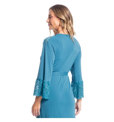 Robe Feminino Midi Com Renda Karina - Imagem 2 - Mobile