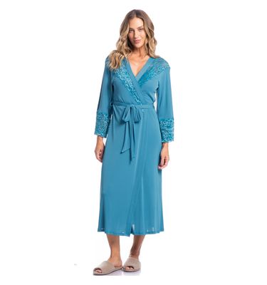 Robe Feminino Midi Com Renda Karina - Imagem 3 - Mobile