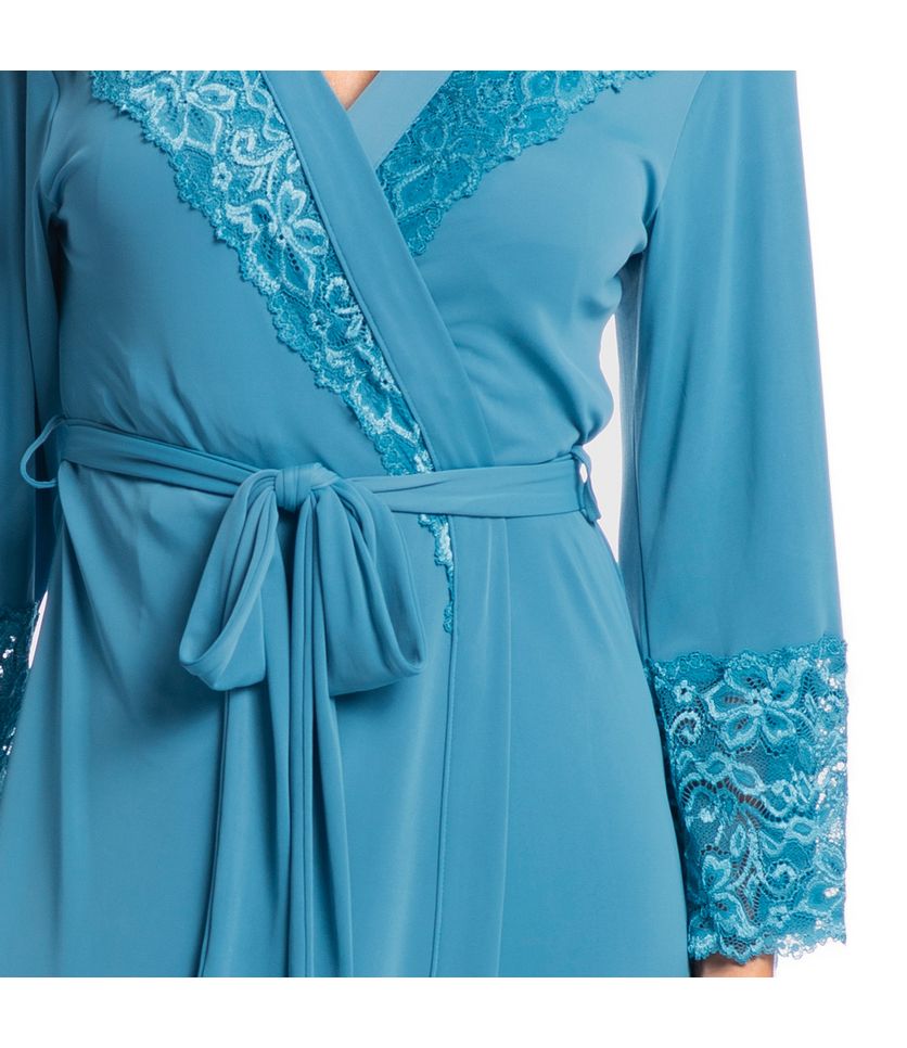 Robe Feminino Midi Com Renda Karina - Imagem 5 - Desktop
