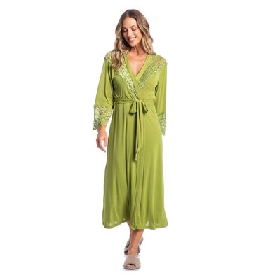 Robe Feminino Midi Com Renda Karina - Imagem 3 - Mobile
