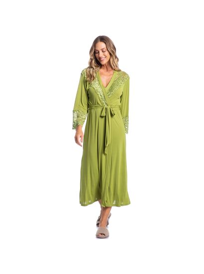 Robe Feminino Midi Com Renda Karina - Imagem 3 - Desktop