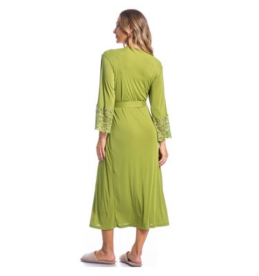 Robe Feminino Midi Com Renda Karina - Imagem 4 - Mobile