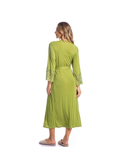 Robe Feminino Midi Com Renda Karina - Imagem 4 - Desktop