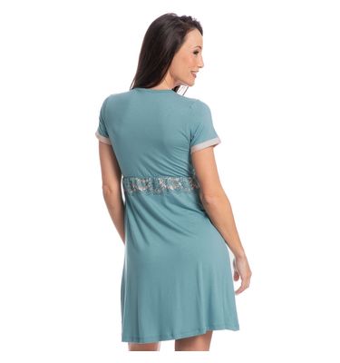 Camisão Com Renda Transpassado Bruna - Imagem 2 - Mobile