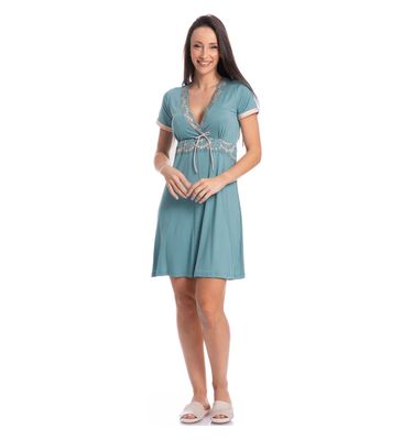 Camisão Com Renda Transpassado Bruna - Imagem 3 - Mobile