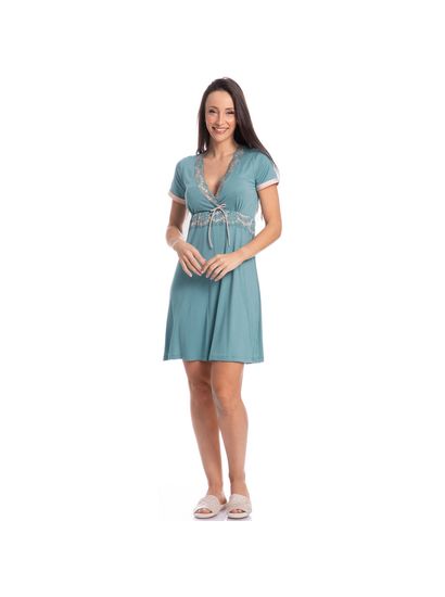 Camisão Com Renda Transpassado Bruna - Imagem 3 - Desktop