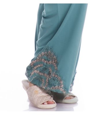 Pijama Feminino Abotoado Wide Leg Bruna - Imagem 5 - Mobile