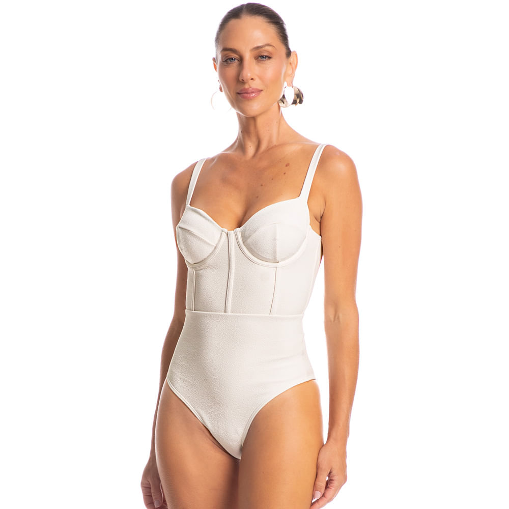 Maiô Corset Branco - Imagem 1
