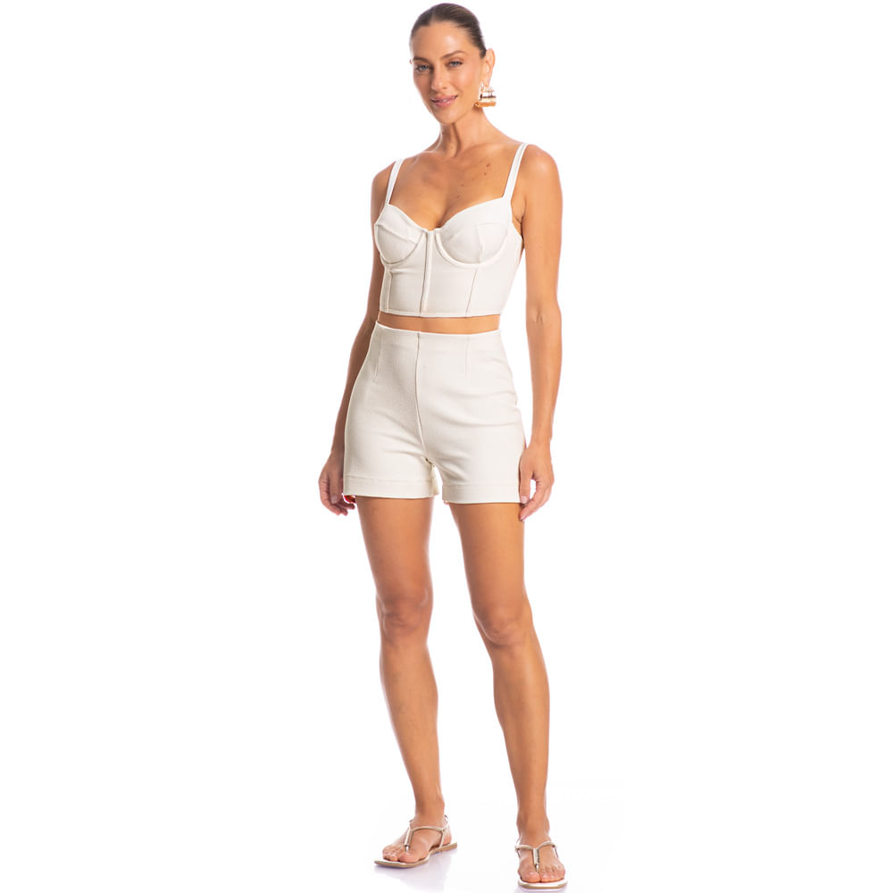 Shorts Feminino Corset - Imagem 3 - Mobile