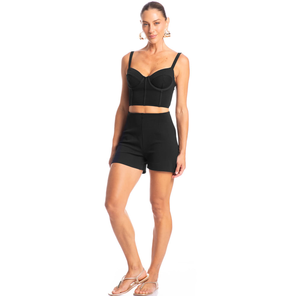 Shorts Feminino Corset - Imagem 3 - Mobile