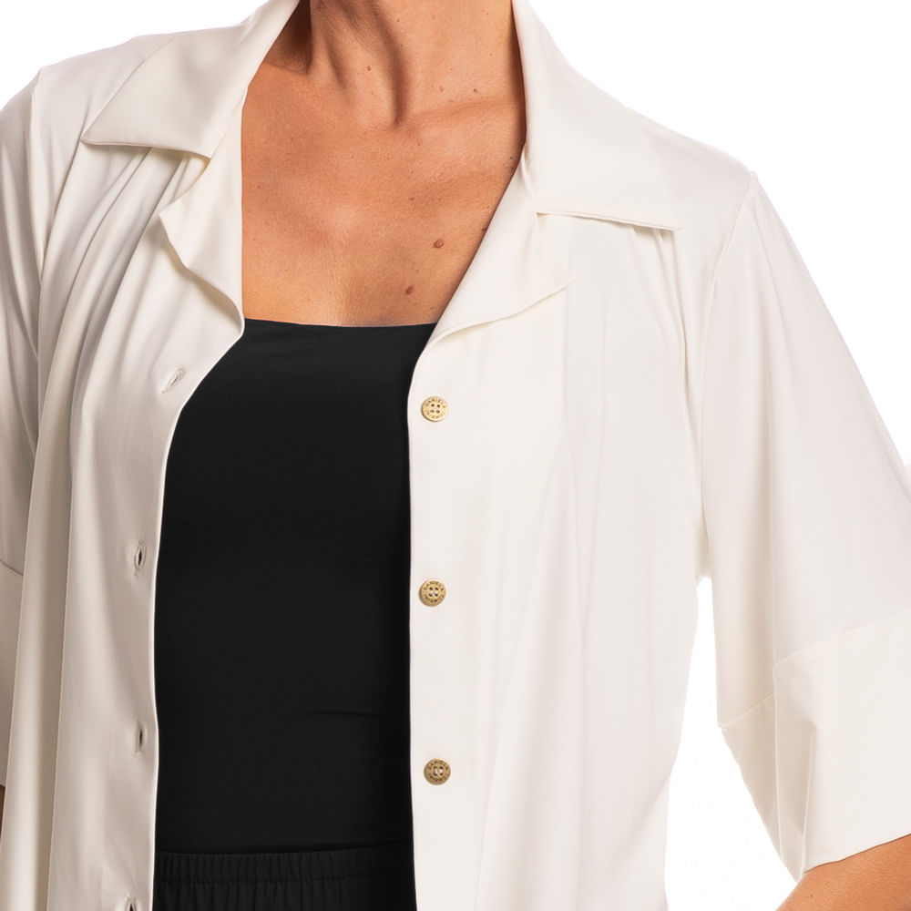 Camisa Feminina Curta Málaga - Imagem 5 - Mobile