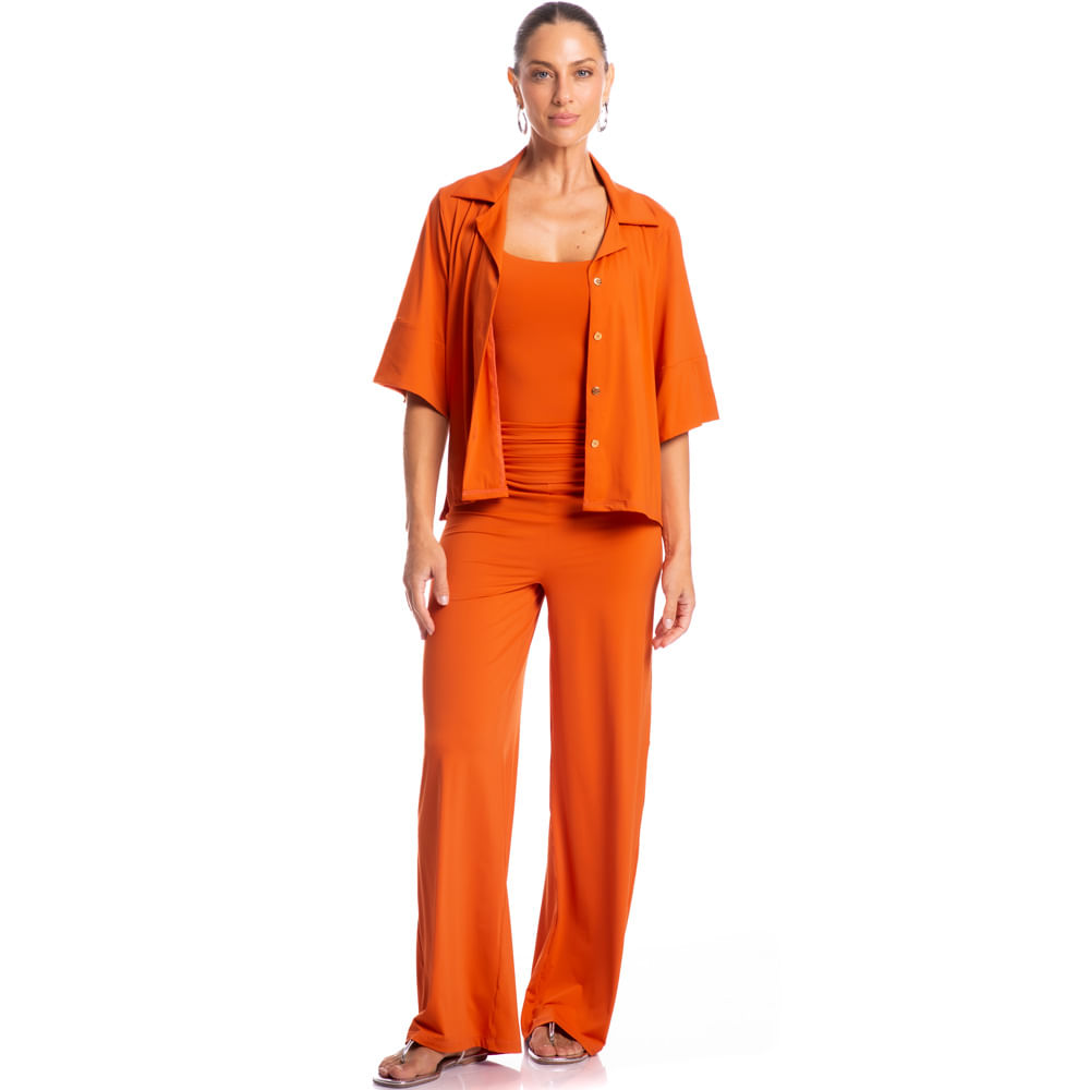 Camisa Feminina Curta Málaga - Imagem 3 - Mobile