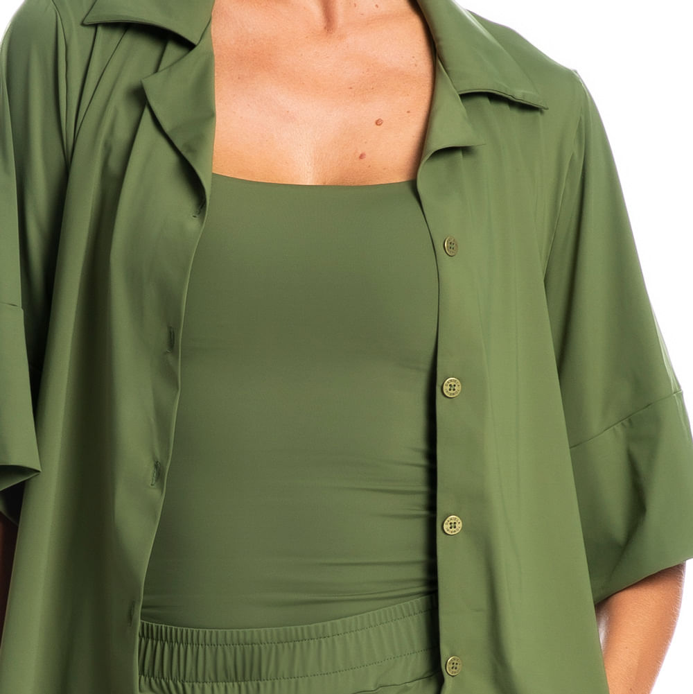 Camisa Feminina Curta Málaga - Imagem 5 - Mobile