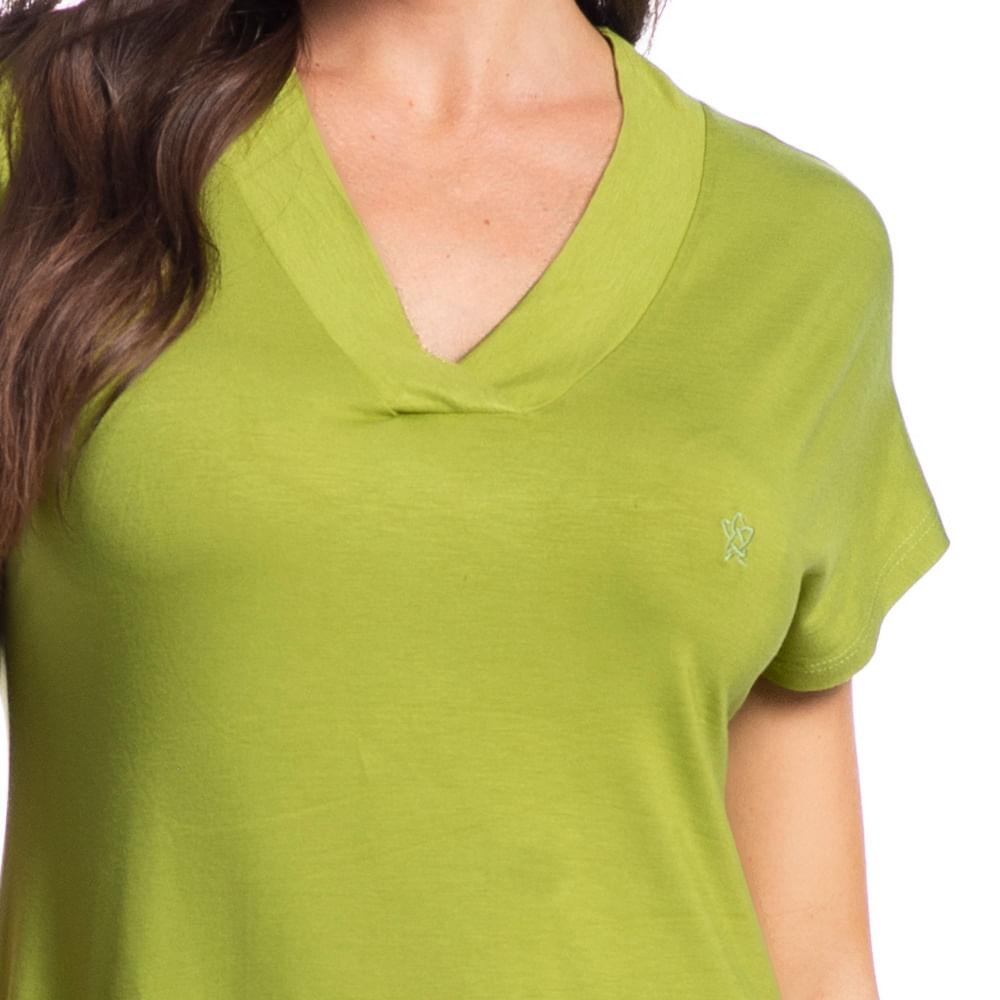 Camisão Feminino Curto Com Renda Rose - Imagem 5 - Mobile