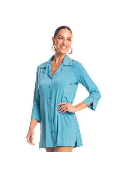 Camisa Feminina Orla Azul - Imagem 1