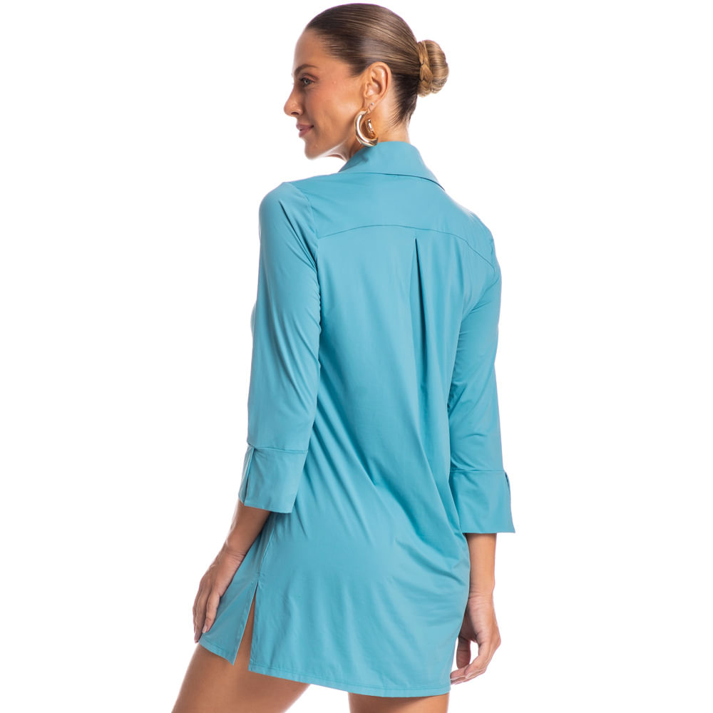 Camisa Feminina Orla Azul - Imagem 2