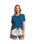 Pijama-Feminino-Curto-Com-Renda-Cecilia-Azul