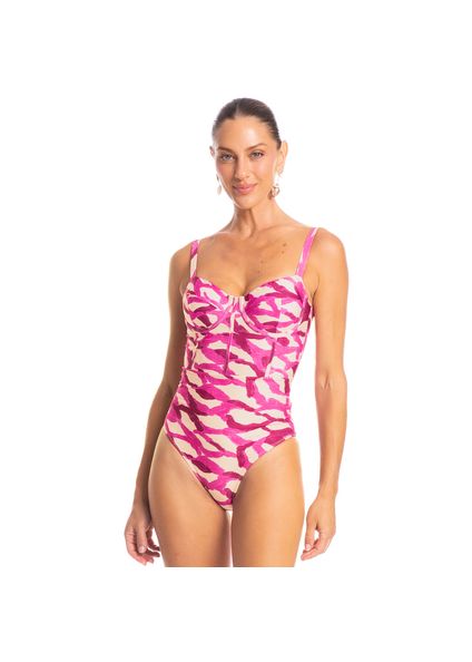 Maiô Corset Afrodite Rosa - Imagem 1