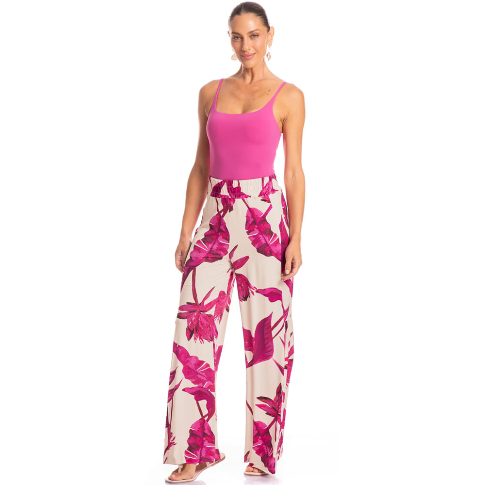 Calça Feminina Com Babado Afrodite - Imagem 3 - Mobile