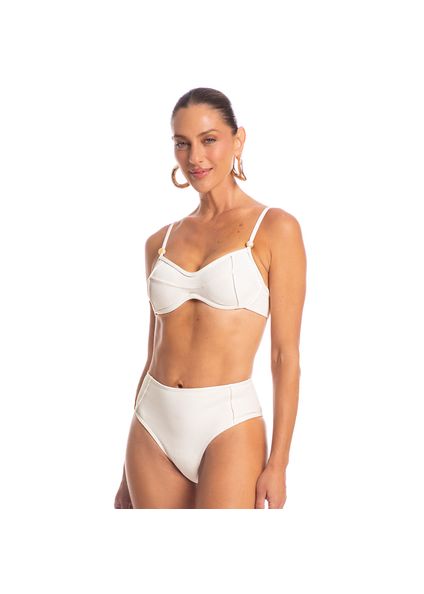 Biquíni New Corset Alta Mediterrâneo Branco - Imagem 1