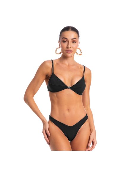 Biquíni Luna Asa Delta Mediterrâneo Preto - Imagem 1