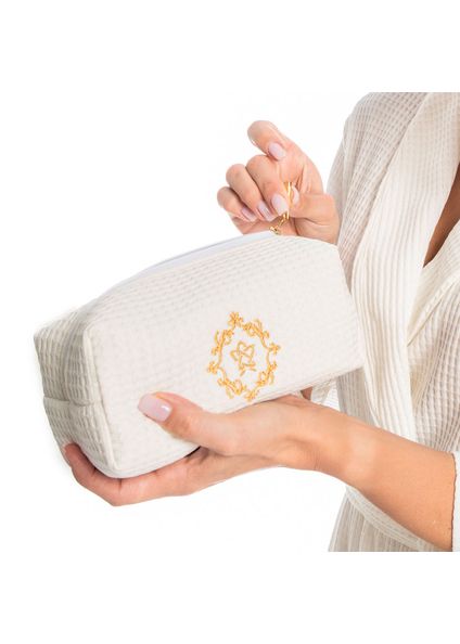 Conjunto Necessaire Piquet Branco - Imagem 1