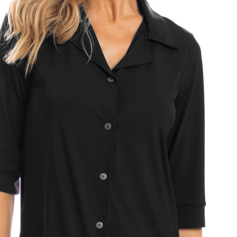 Camisa Feminina Manga 3/4 Lisa Madrid - Imagem 5 - Mobile