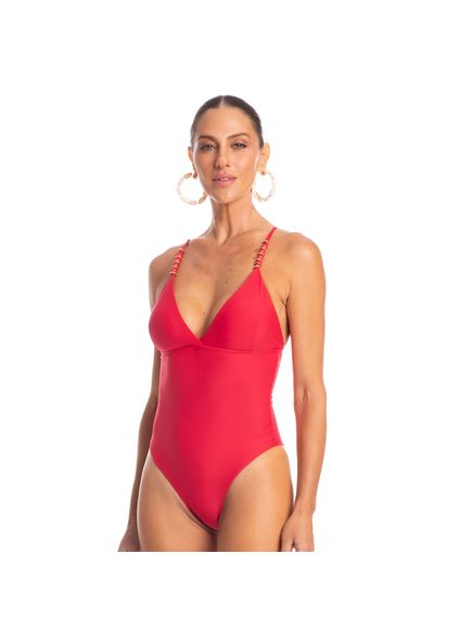 Maiô Fio Duplo Bolero Vermelho - Imagem 1