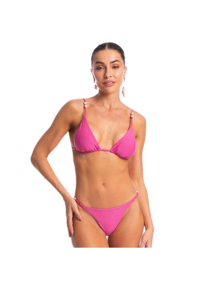Biquíni Cortininha String Flora Rosa - Imagem 1