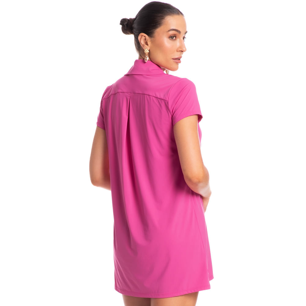 Chemise Curta Flora Rosa - Imagem 2