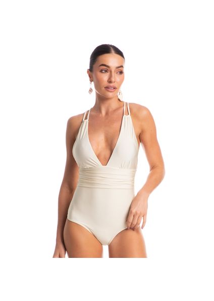 Maiô Com Argola Shine Branco - Imagem 1