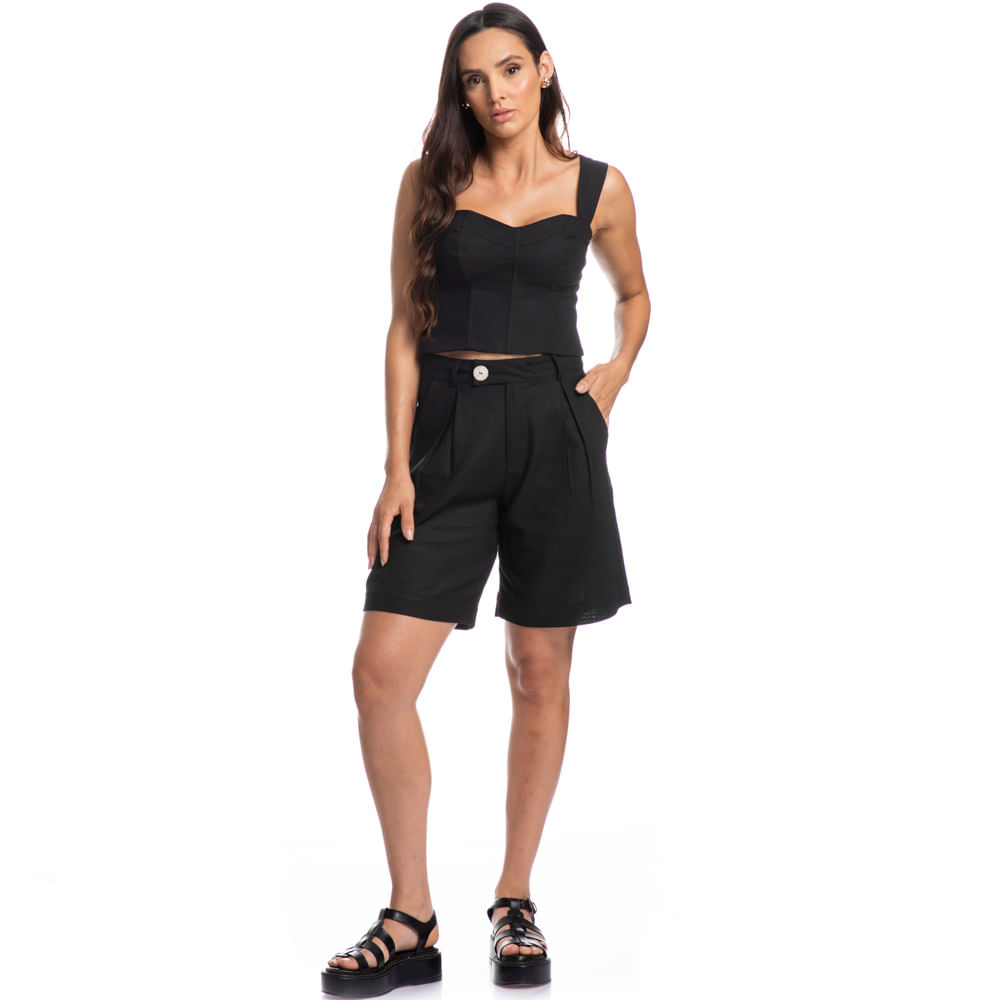 Top Corset Linho Noronha - Imagem 3 - Mobile