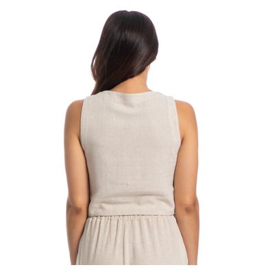 Blusa Feminina Em Linho Soft Belize - Imagem 2 - Mobile