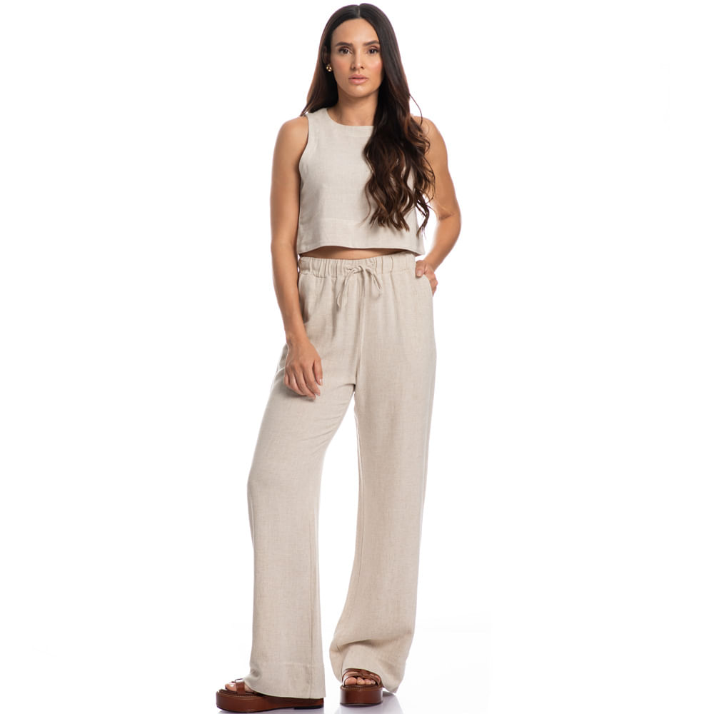 Blusa Feminina Em Linho Soft Belize - Imagem 3 - Mobile