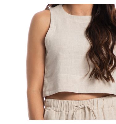 Blusa Feminina Em Linho Soft Belize - Imagem 5 - Mobile