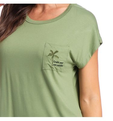 Pijama Feminino Pescador Com Bolso Rafa - Imagem 5 - Mobile