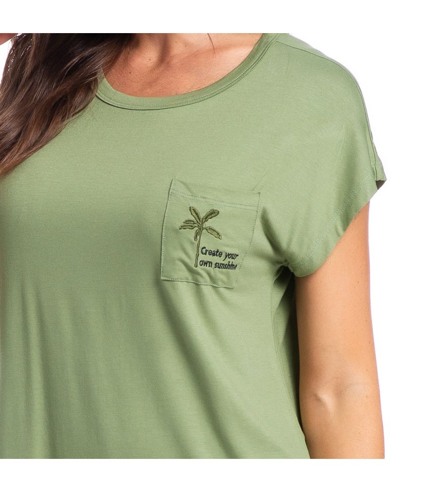 Pijama Feminino Pescador Com Bolso Rafa - Imagem 5 - Desktop