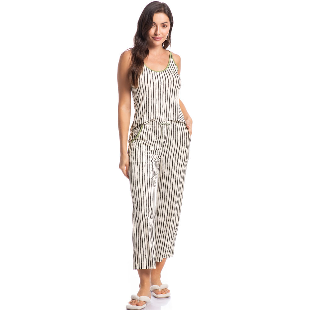 Pijama Feminino Capri Rafa - Imagem 3 - Mobile