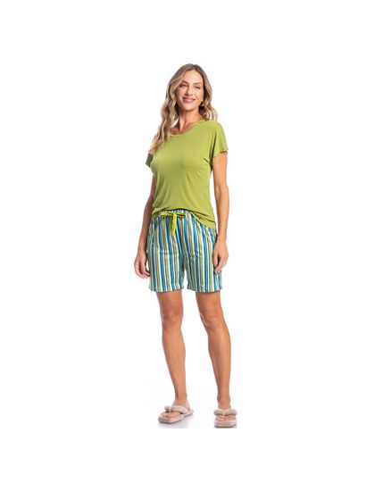 Pijama Feminino Shortão Antonella - Imagem 3 - Desktop