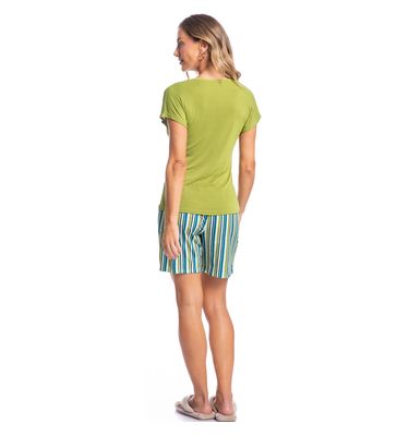 Pijama Feminino Shortão Antonella - Imagem 4 - Mobile