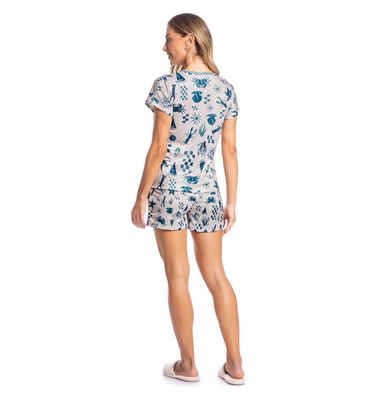 Pijama Feminino Curto Sea - Imagem 4 - Mobile