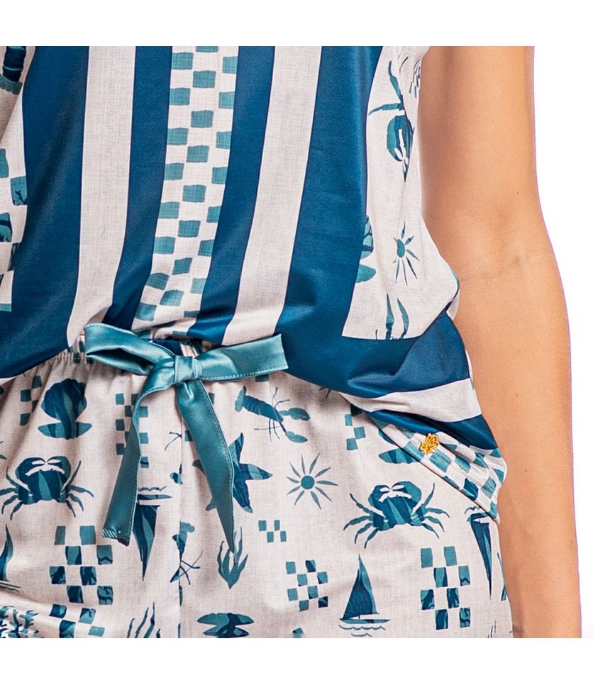 Pijama Feminino Curto Sea - Imagem 5 - Desktop