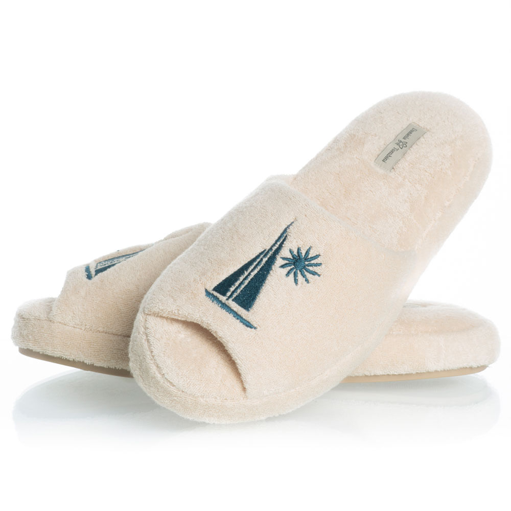 Chinelo Em Atoalhado Sea Branco - Imagem 1