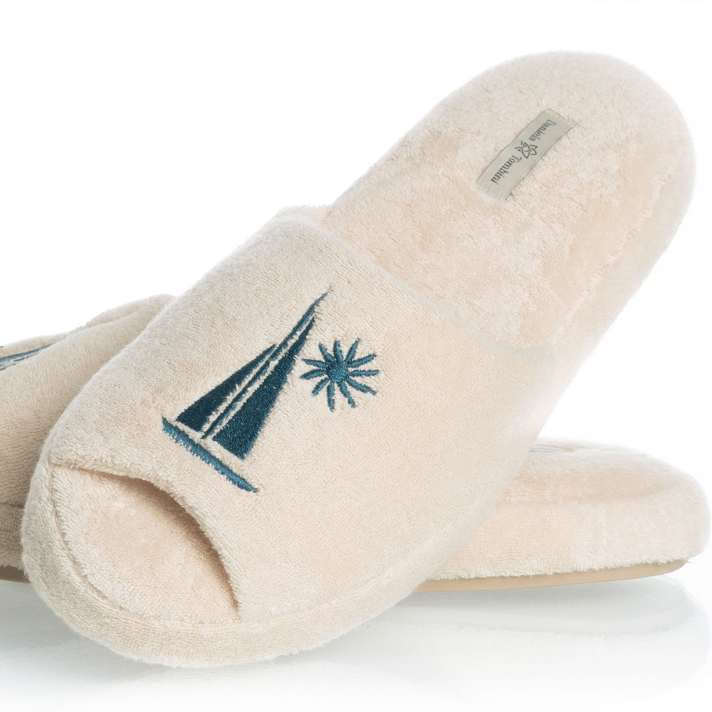 Chinelo Em Atoalhado Sea Branco - Imagem 2