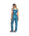 Pijama-Feminino-Longo-Camila-Floral-Azul