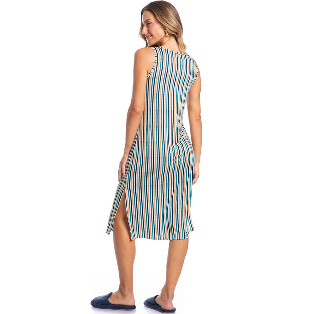 Camisão Feminino Regata Midi Luciana - Imagem 4 - Mobile