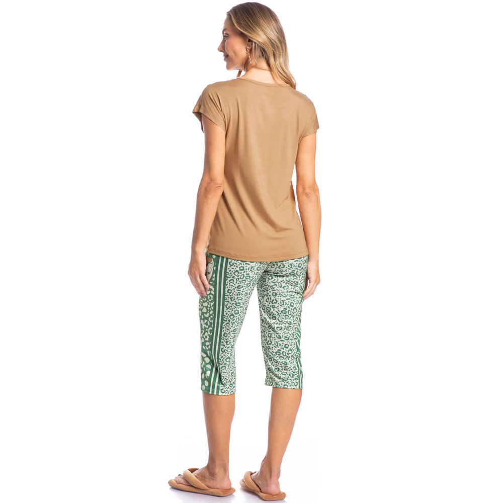 Pijama Feminino Pescador Juliana Araras - Imagem 4 - Mobile