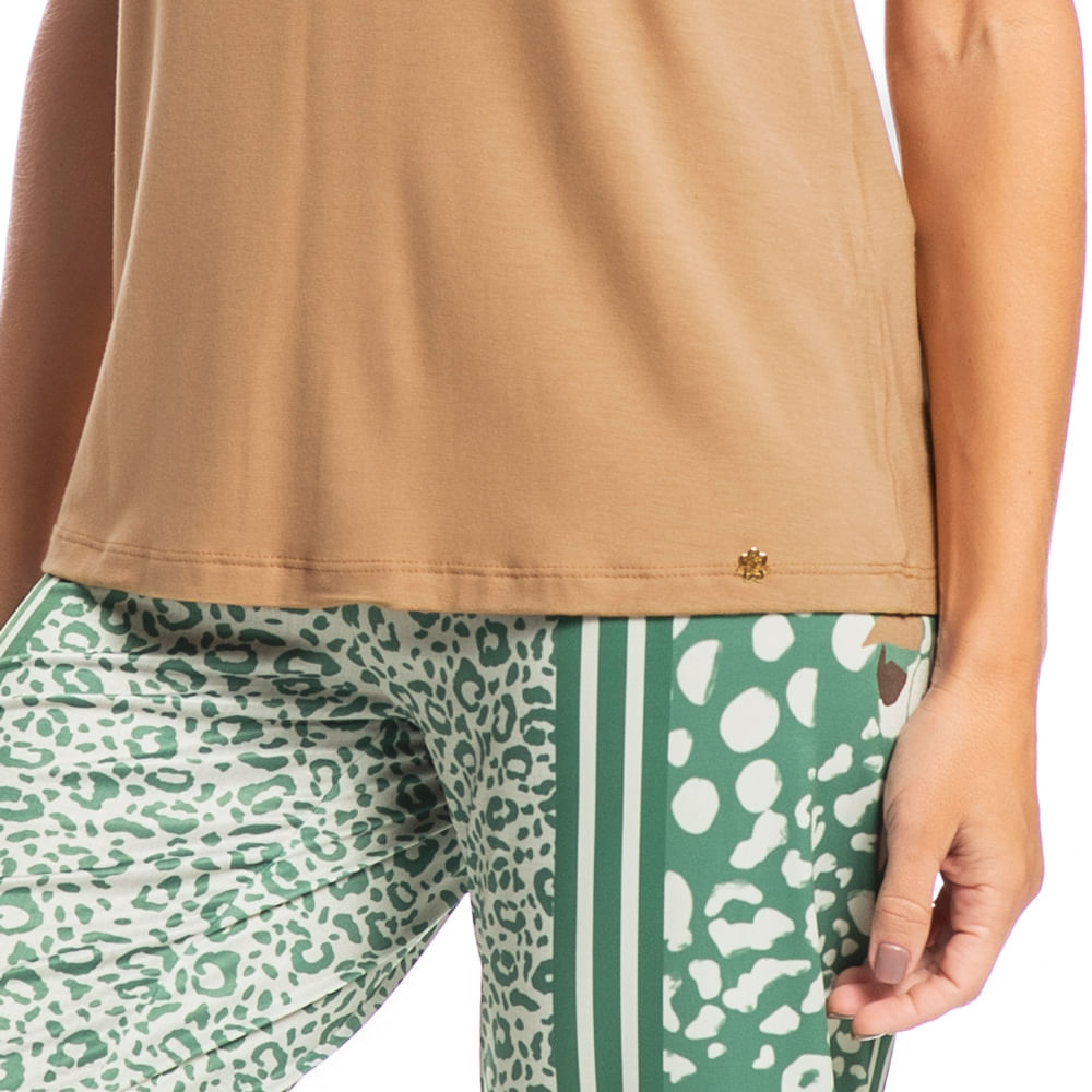 Pijama Feminino Pescador Juliana Araras - Imagem 5 - Mobile