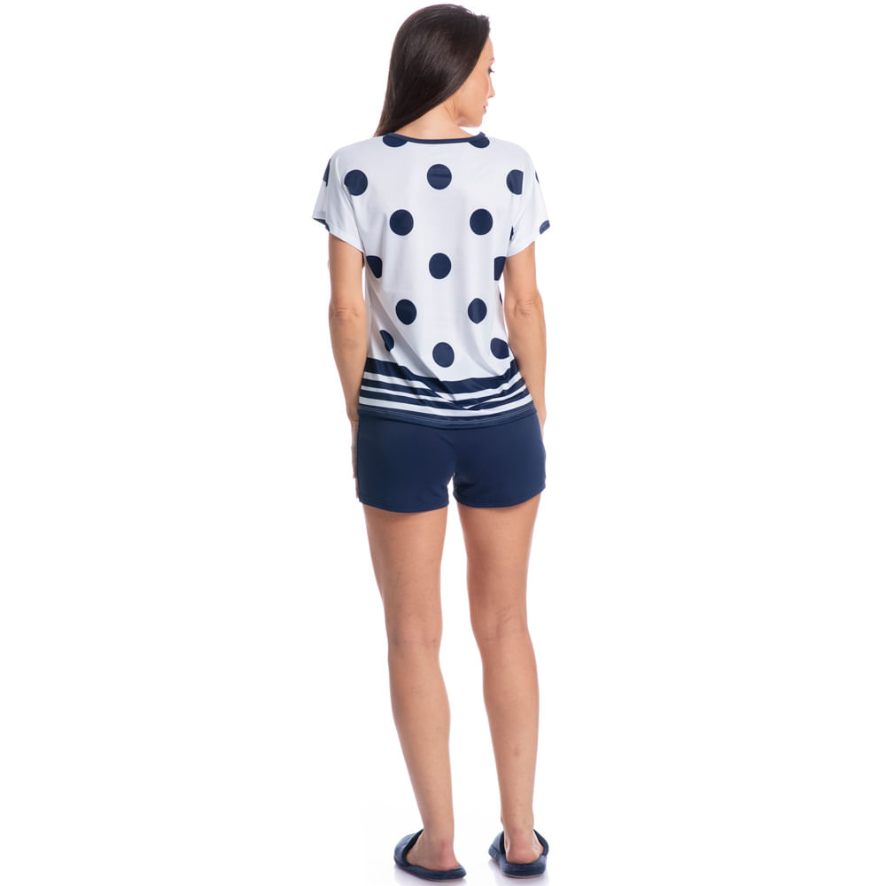 Pijama Feminino Curto Rosane - Imagem 4 - Mobile